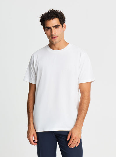 T-shirt comfort fit a tinta unita