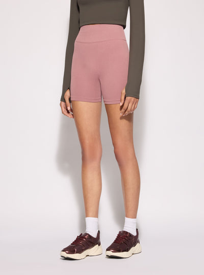 Leggings sportivi corti seamless con arriccio