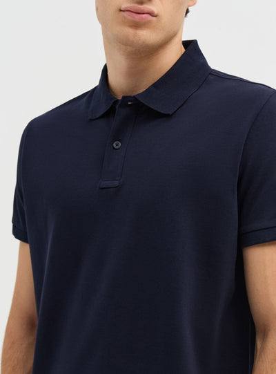 T-shirt polo a tinta unita