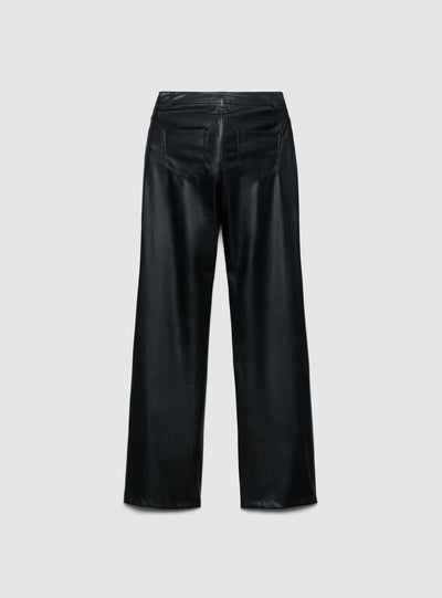 Pantaloni wide leg  effetto pelle