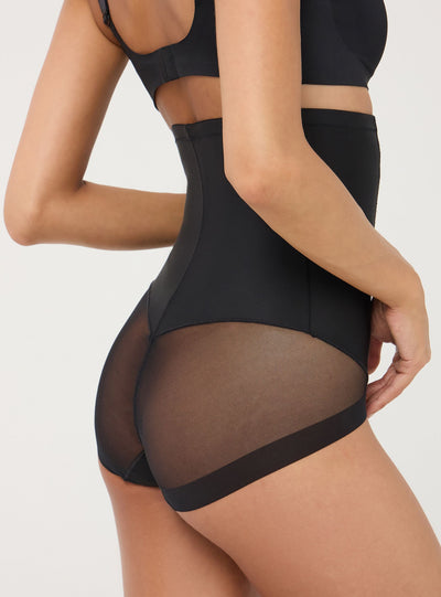 Slip contenitivo a vita alta in microfibra