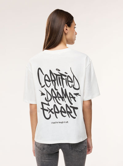 T-shirt ampia con stampa graffiti