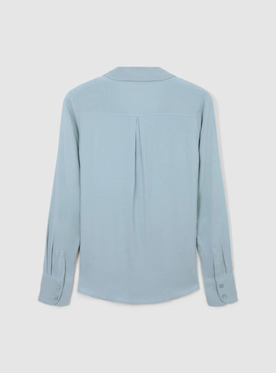Camicia ampia a tinta unita
