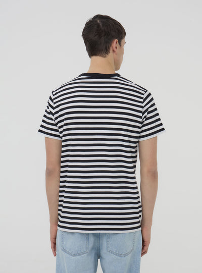 T-shirt a righe stile marinaro