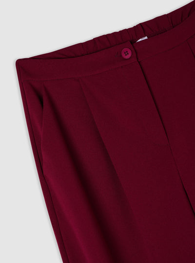 Solid colour balloon trousers