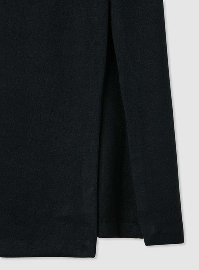 Gonna midi in maglia con spacco
