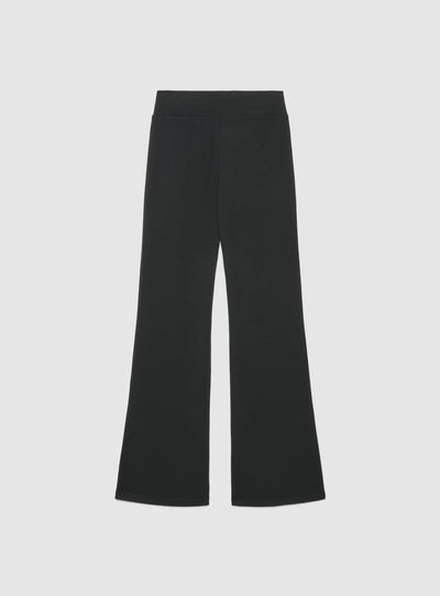 Leggings lunghi a zampa tinta unita