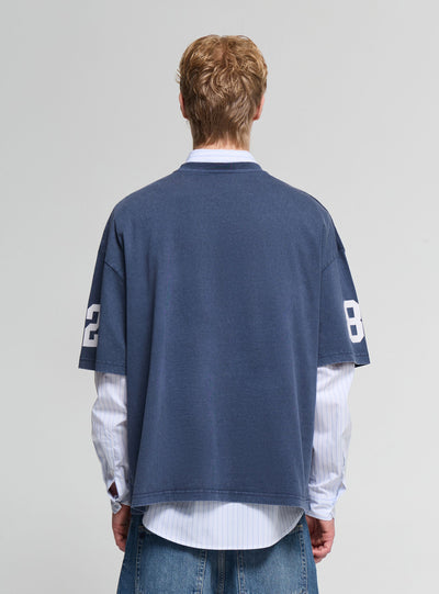 T-shirt over con stampa numero