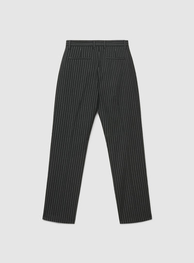 Pantaloni chino con pinces gessati