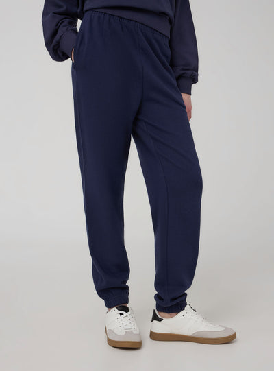 Pantaloni della tuta a vita alta con polsini