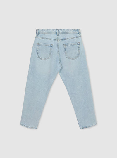Light loose-fit jeans with rips