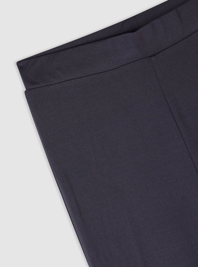 Leggings mit weitem Bein in Uni-Farbe