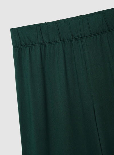 Unifarbene Pyjamahose mit weitem Bein