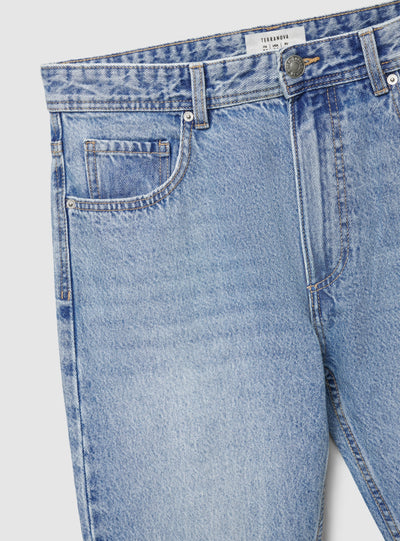 Jeans relaxed a tinta unita