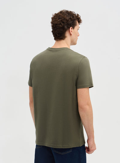 T-shirt con stampa lettering