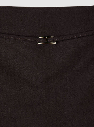 Low-rise mini skort with belt loops