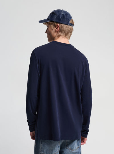 T-shirt manica lunga a tinta unita