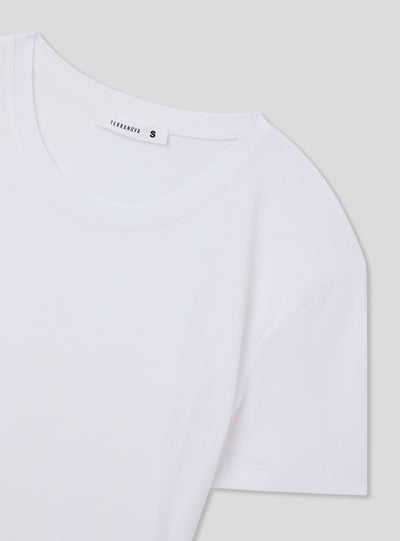 T-shirt crop con frange