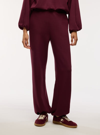 Pantaloni tuta ampi con elastico al fondo