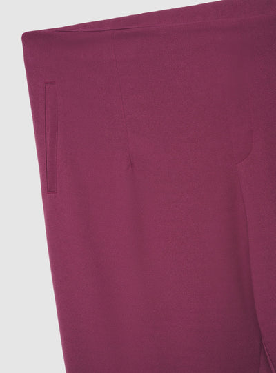 Pantaloni chinos cigarette a tinta unita