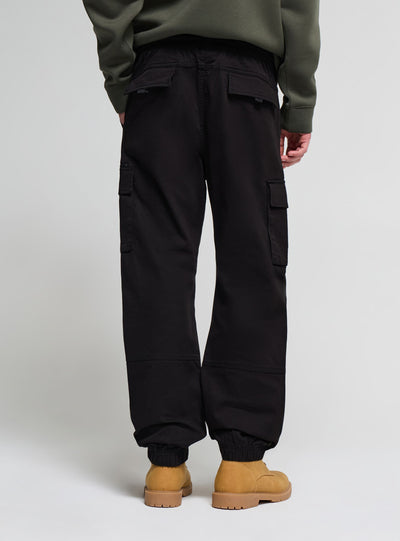 Pantaloni cargo con coulisse e tasche
