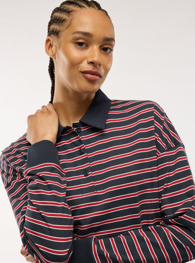T-shirt polo a righe