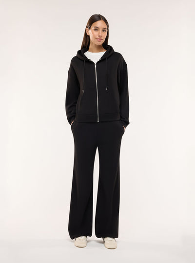 Felpa over con cappuccio e zip