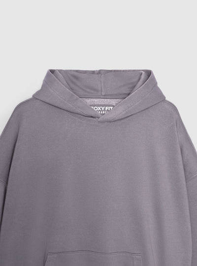 Felpa oversize con cappuccio e tasca a marsupio
