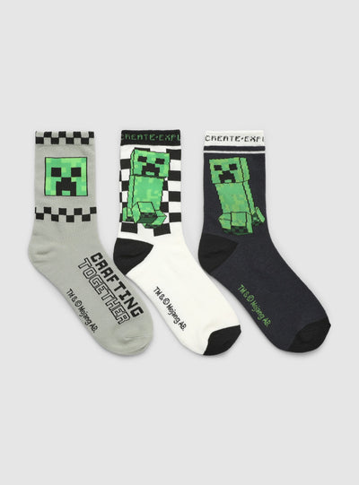 Pack 3 calzini con stampa Minecraft® da bambino