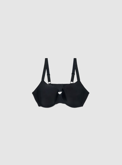 Reggiseno balconcino semi strutturato a tinta unita
