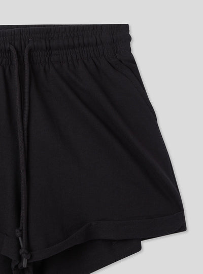 Pack 2 shorts tuta a vita alta con coulisse
