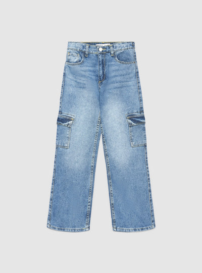 Jeans wide leg cargo