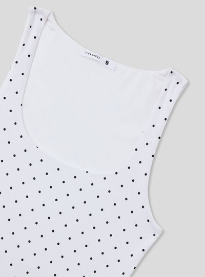 Débardeur élastique à pois