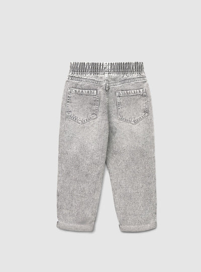 Children's jogger jeans with rips and drawstring