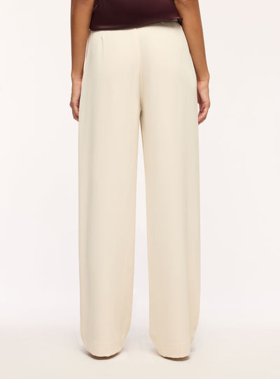 Pantaloni wide leg con pinces