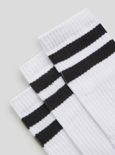 Pack of 3 pairs of socks with terry stripes