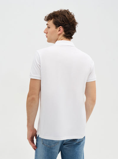T-shirt polo a tinta unita