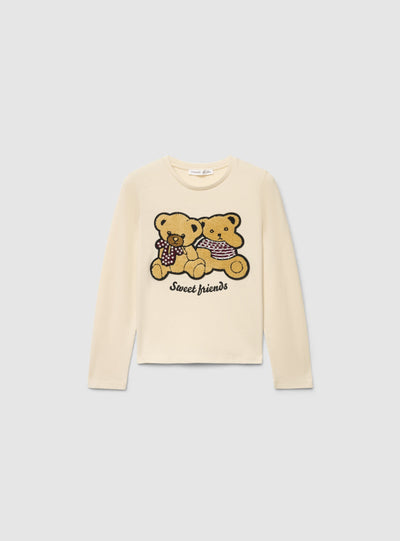 T-shirt con stampa orsetti