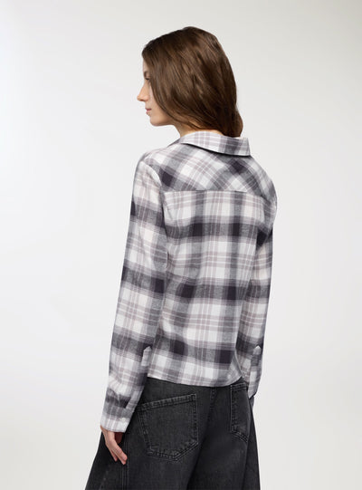Camicia a quadri con taschini