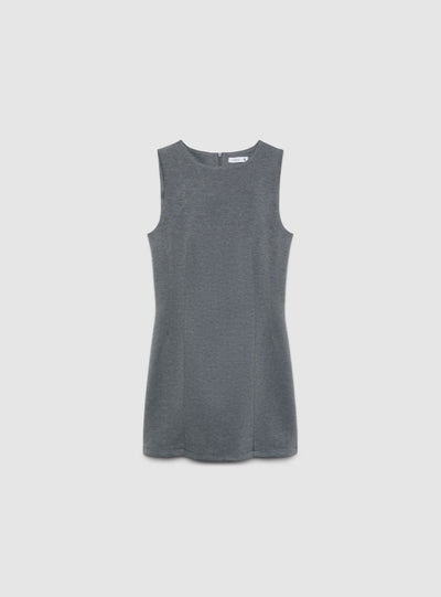 Vestito tubino smanicato con spacchi