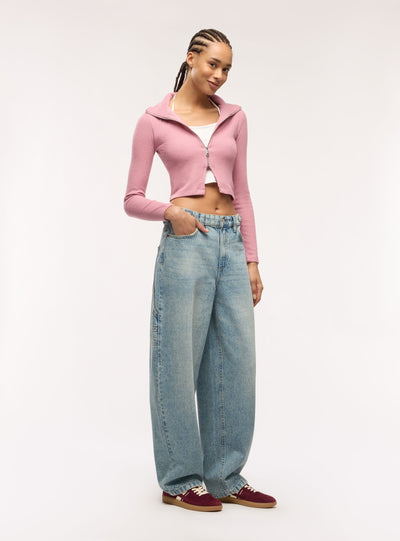 Jeans carpenter con cintura regolabile