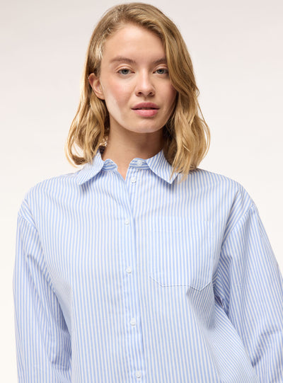 Camicia ampia a righe