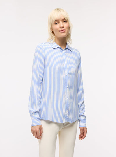 Camicia ampia a righe