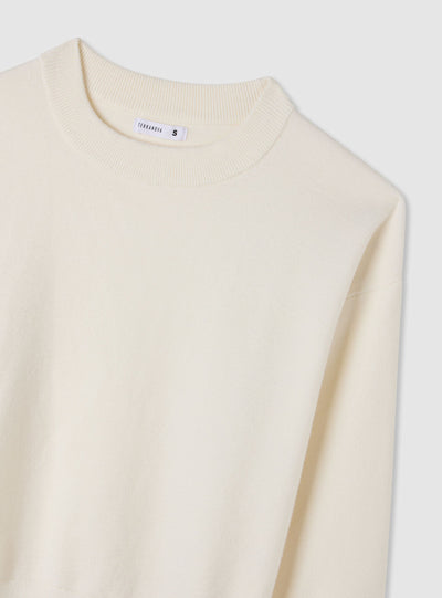 Maglia girocollo a tinta unita