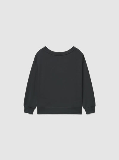 Felpa oversize con scollo a v