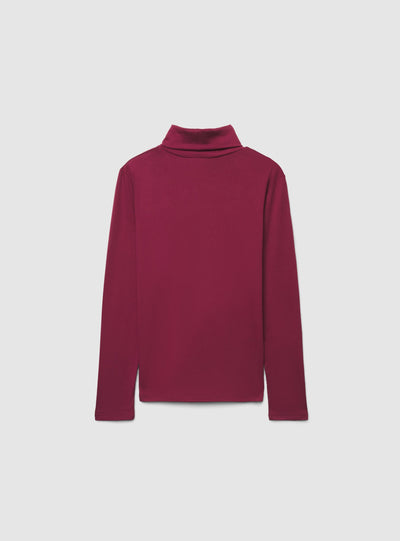 T-shirt a maniche lunghe con collo alto