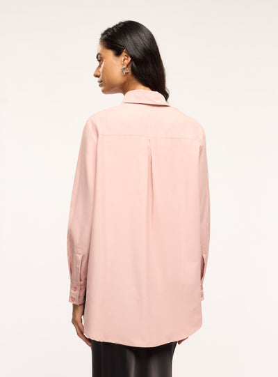 Camicia ampia in popeline