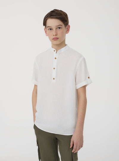 Camicia coreana tessuto leggero
