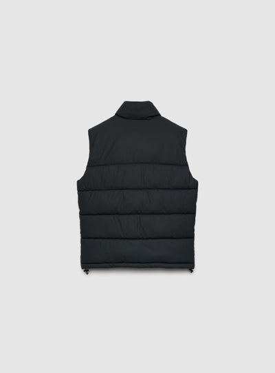 Gilet imbottito puffy con collo alto
