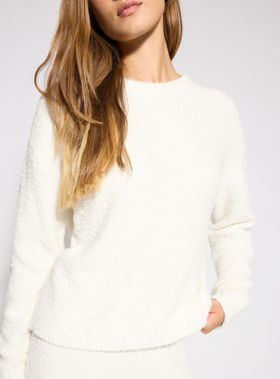 Long teddy-effect pajama set